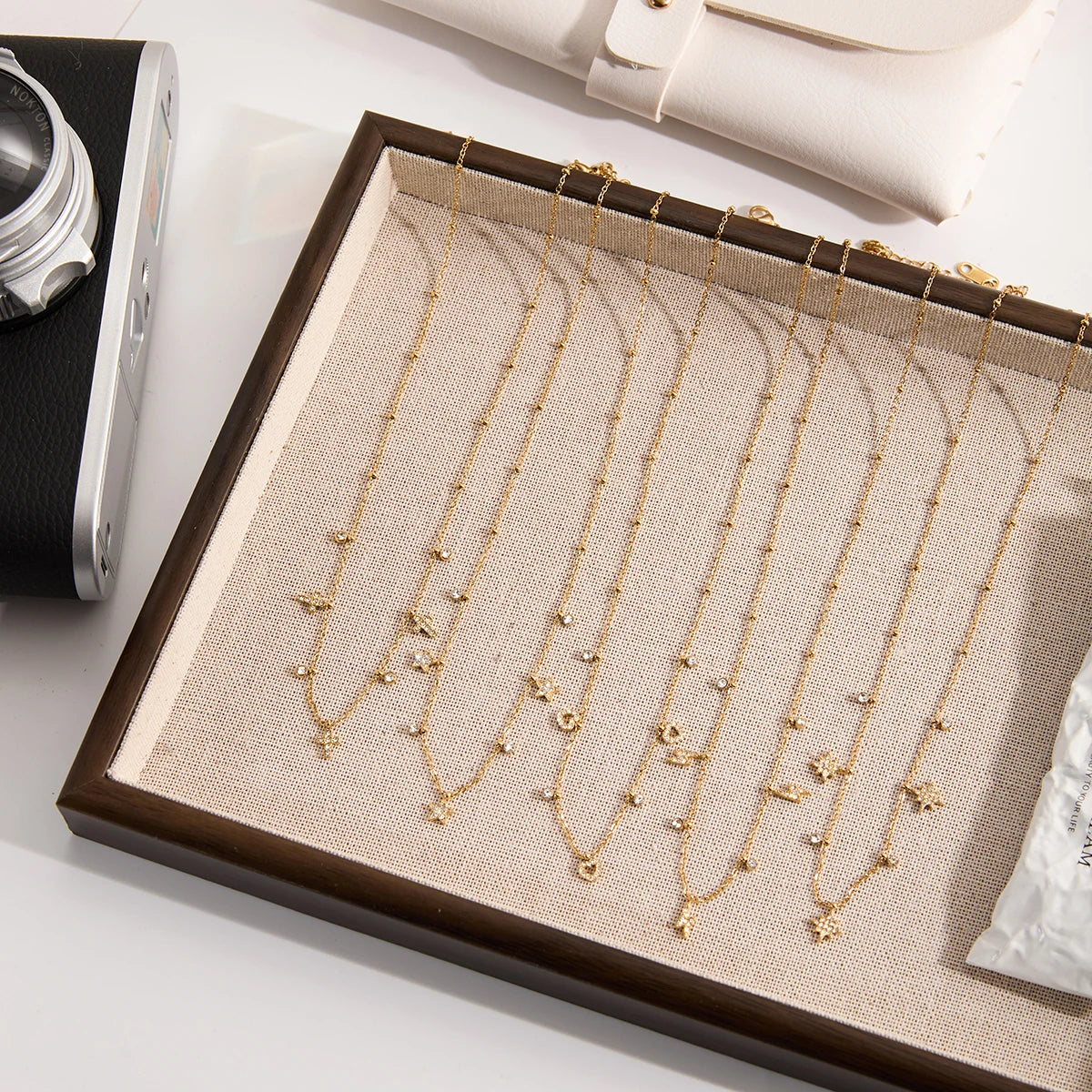 Collar Fino Multi Dijes  Corazon | Dorado