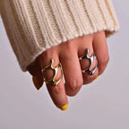 Anillo Chunky 3 modelos | Gold Field Plateado
