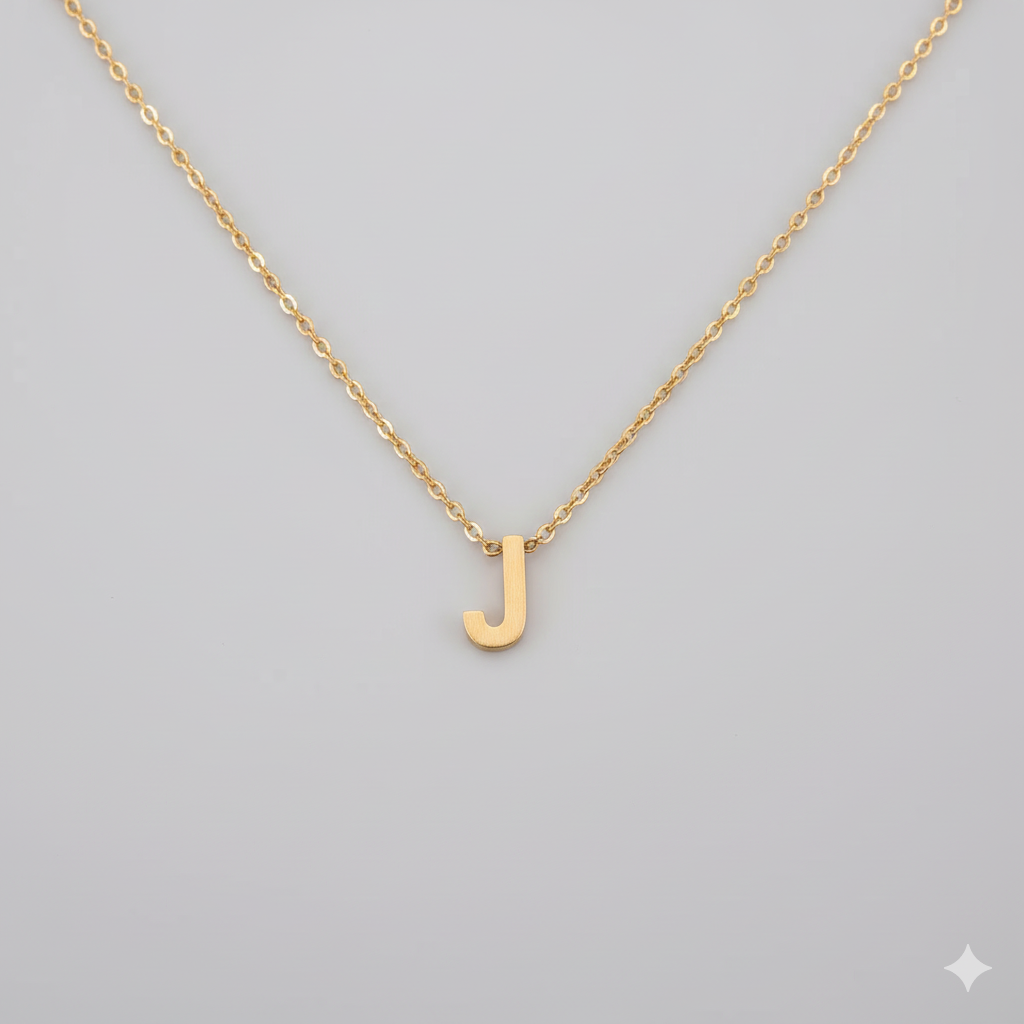 Collar Letra J | Dorado