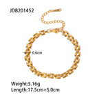 Pulsera Eslabón Box | Dorado