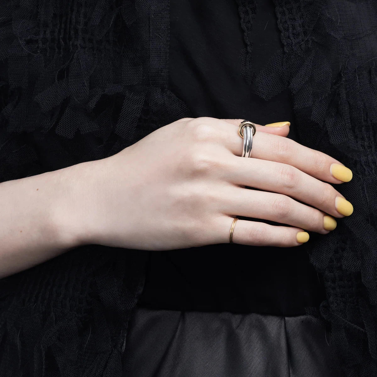 Anillo Clasico Dos Aros | Bicolor