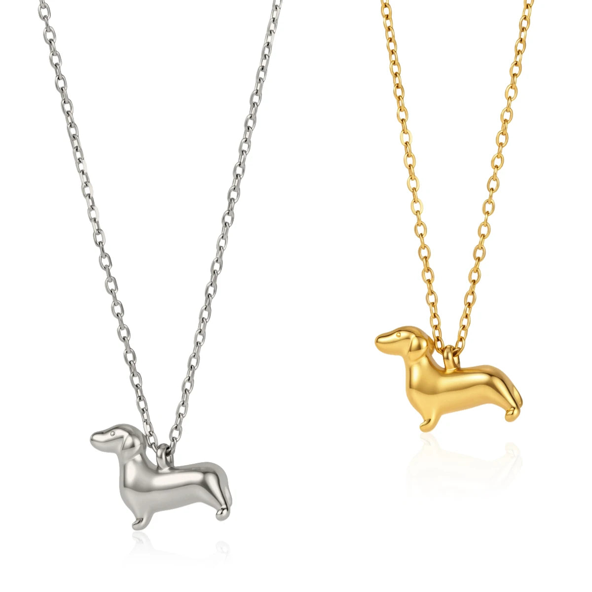 Collar Fidelidad Perrito | Dorado y Plateado