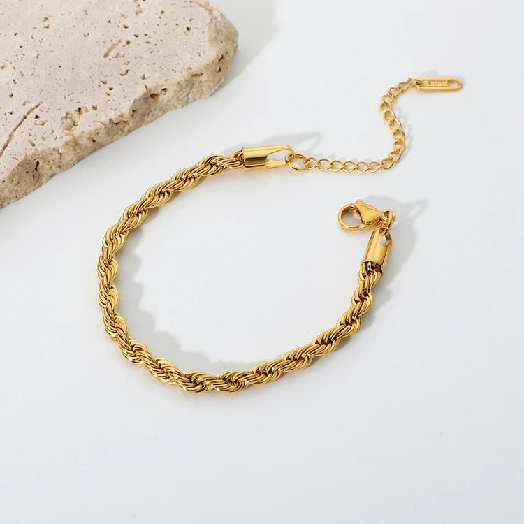Pulsera Entorchada Clasica | Dorado