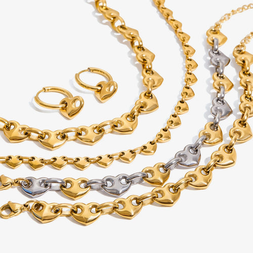Collar Corazones Gu.cci | Dorado