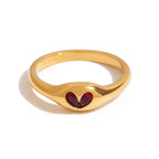 Anillo Apple Leaf Love Core | Dorado