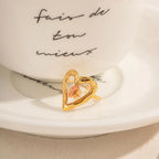 Anillo Resina Minimalista Florrosada | Dorado