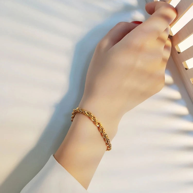Pulsera Entorchada Clasica | Dorado
