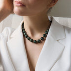 Collares Resina Marmoleada Vintage | Dorado