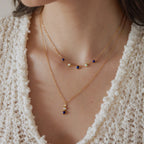 Collares Constelación Azul Layering | Dorado