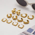 Zarcillos Chunkys Clasicos | Dorado y Plateado