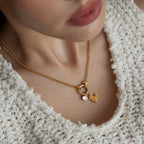 Collares Vínculo de Fe | Dorado Plateado Bicolor