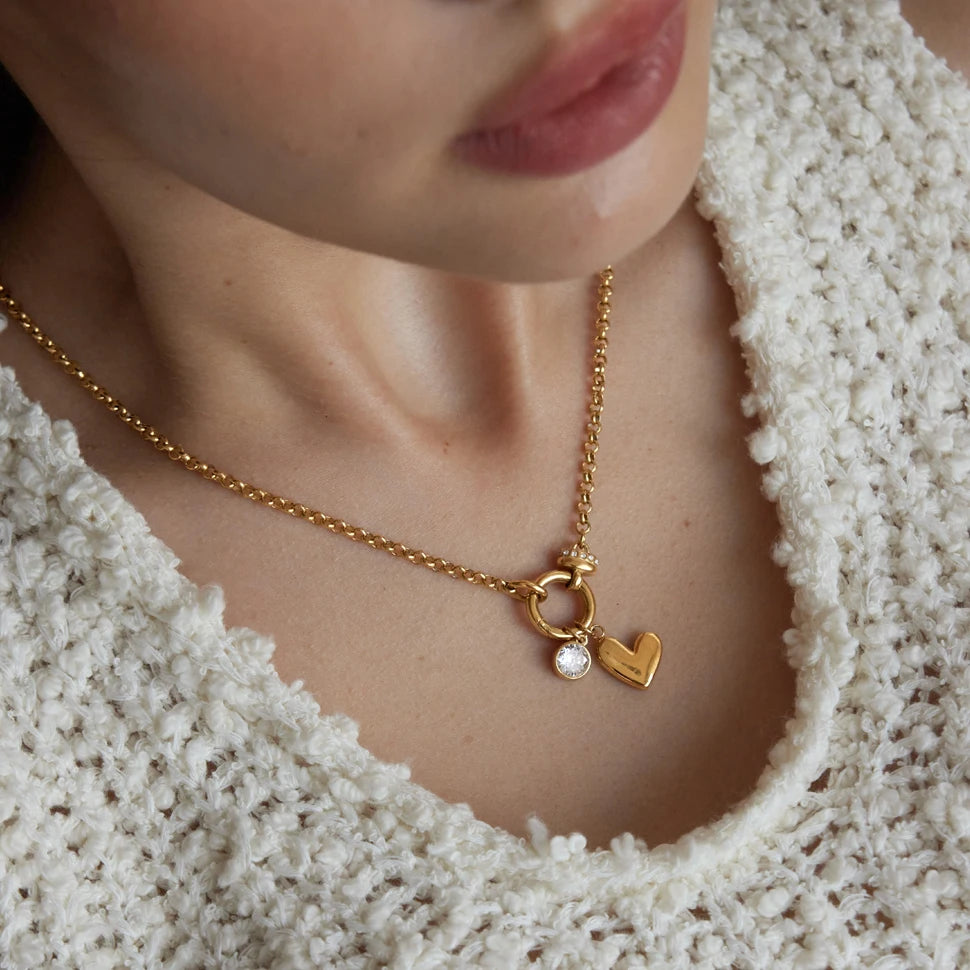 Collares Vínculo de Fe | Dorado Plateado Bicolor