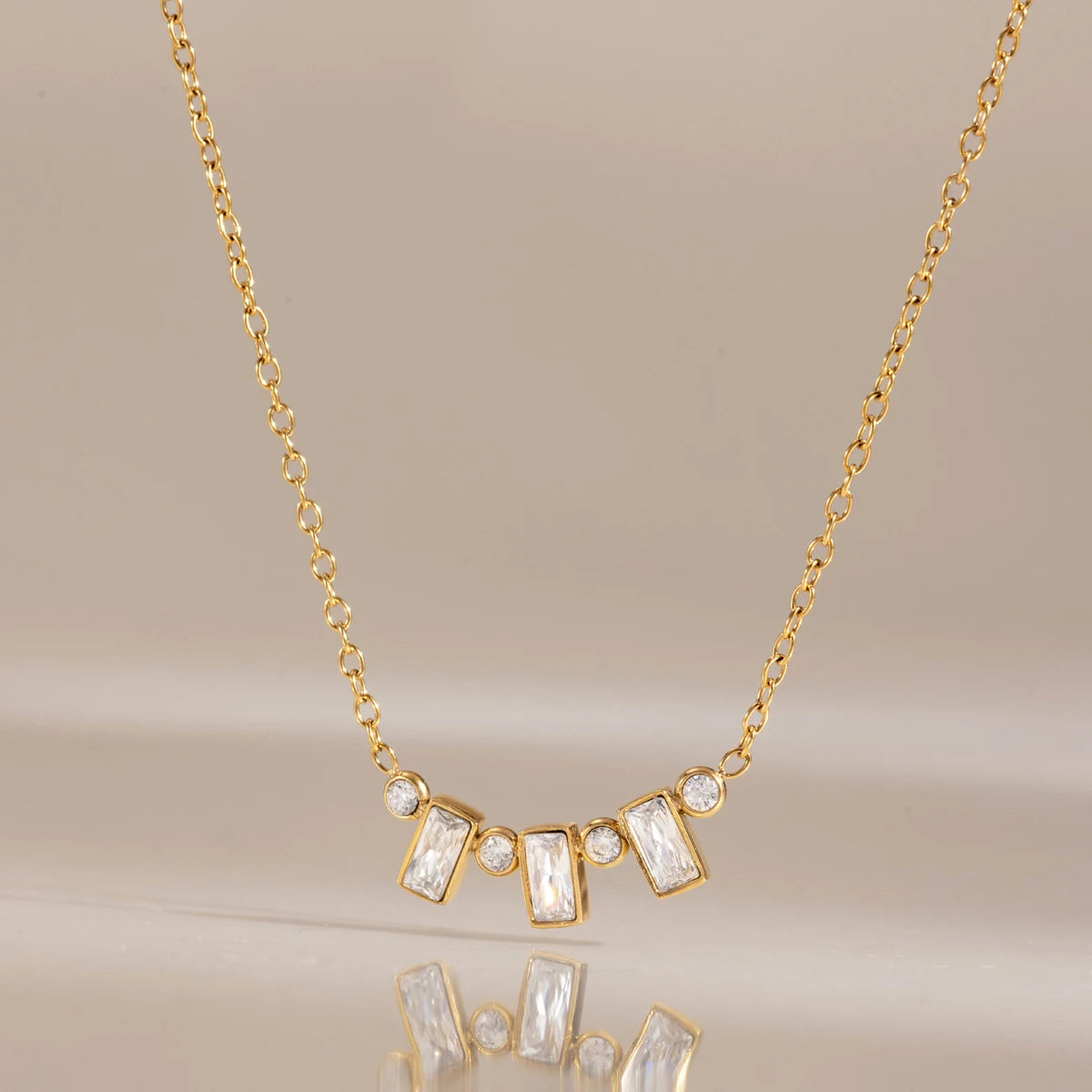 Collar Sinfonía de Cristales | Dorado
