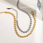 Pulseras con Forma de Corazón Mini | Dorado y Plateado