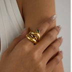 Anillo Apple Leaf Love Core | Dorado
