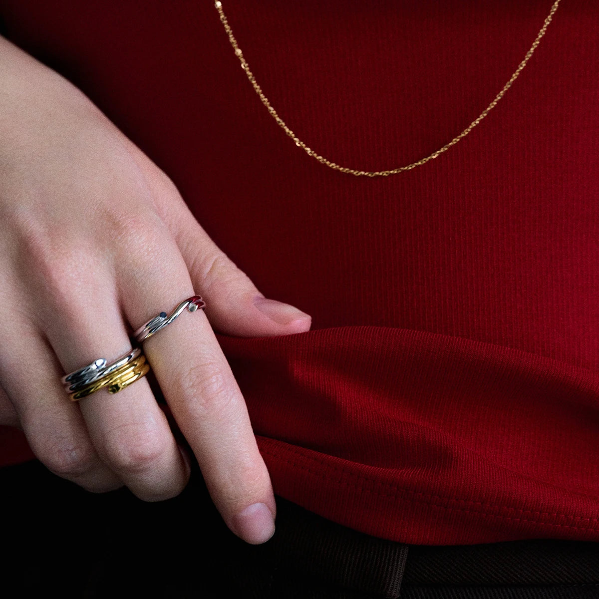 Anillo Espiral Infinita | Bicolor