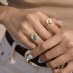Anillos Set de 3 - Sol Brillante | Dorado