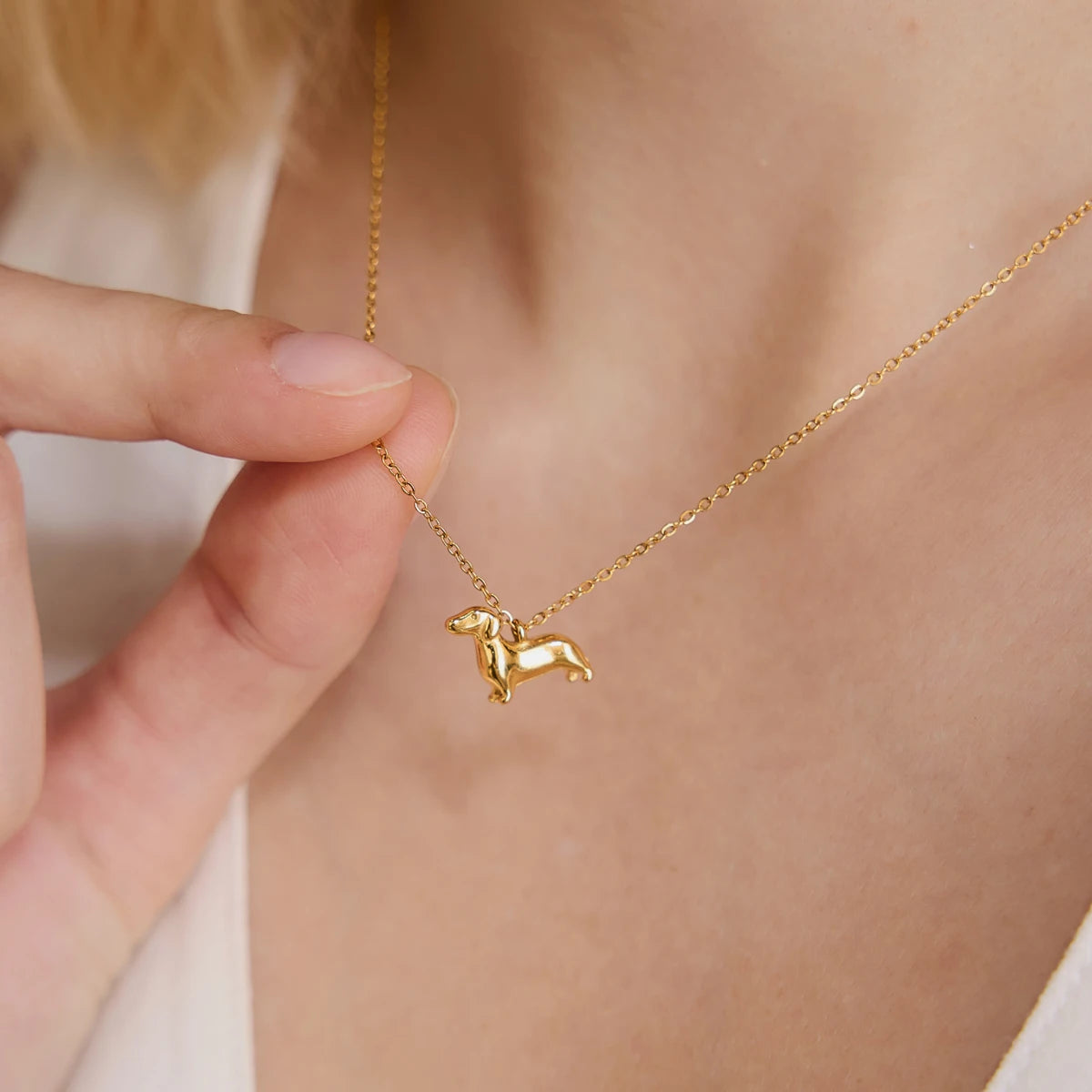 Collar Fidelidad Perrito | Dorado y Plateado