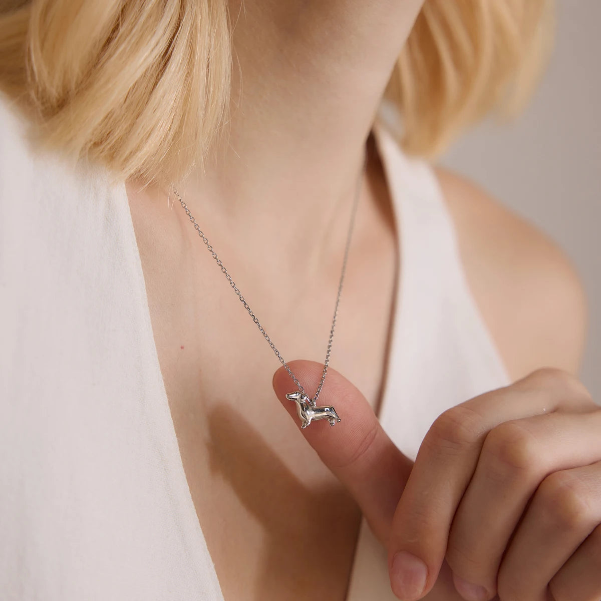 Collar Fidelidad Perrito | Dorado y Plateado