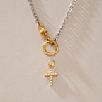 Collares Vínculo de Fe | Dorado Plateado Bicolor