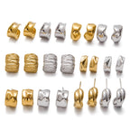 Zarcillos Chunkys Clasicos | Dorado y Plateado