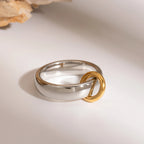 Anillo Clasico Dos Aros | Bicolor
