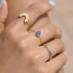 Anillos Set de 3 - Sol Brillante | Dorado