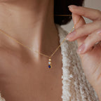 Collares Constelación Azul Layering | Dorado