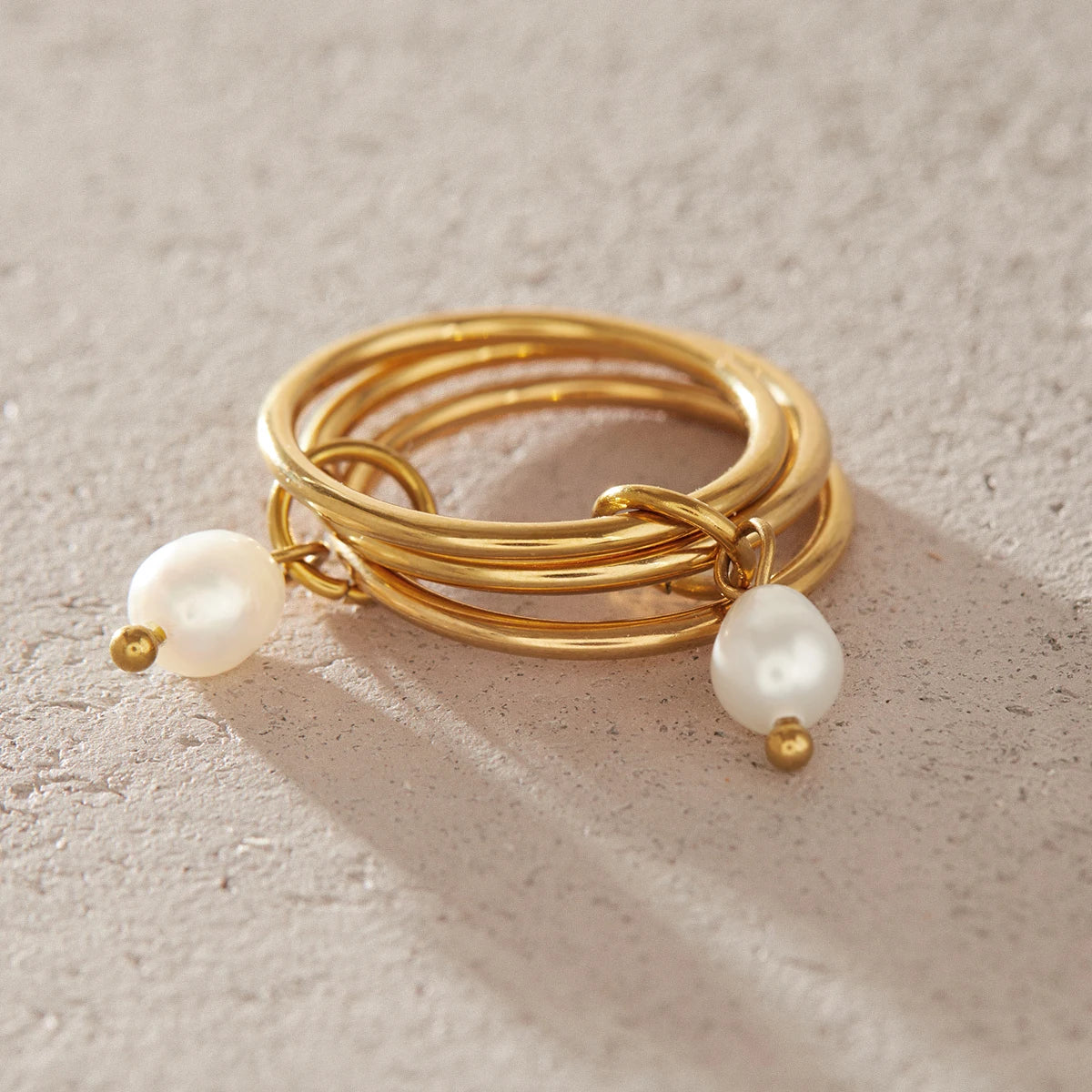Anillos Apilables Aros | Dorado