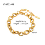 Pulsera De Estilo Clasico Con Detalles De Nudo Metalico | Dorado