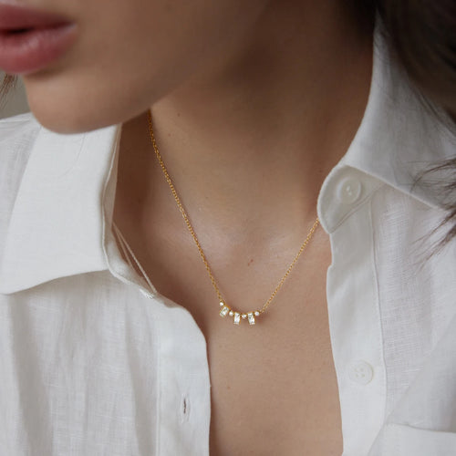 Collar Sinfonía de Cristales | Dorado