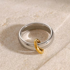 Anillo Clasico Dos Aros | Bicolor