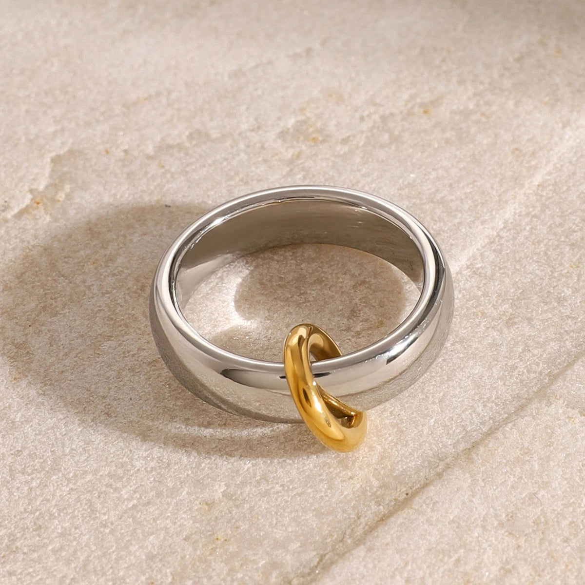 Anillo Clasico Dos Aros | Bicolor