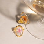 Anillos Flor de Verano - Resina | Dorado