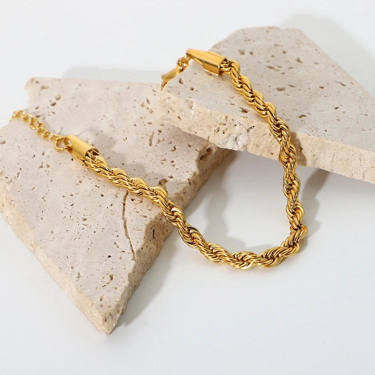 Pulsera Entorchada Clasica | Dorado