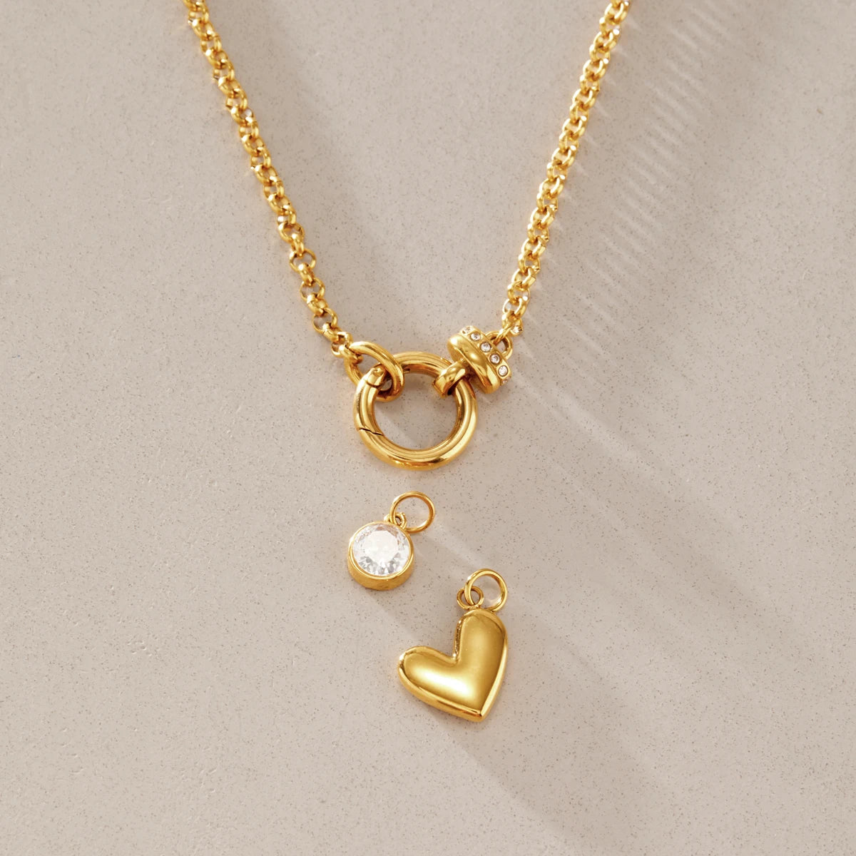 Collares Vínculo de Fe | Dorado Plateado Bicolor