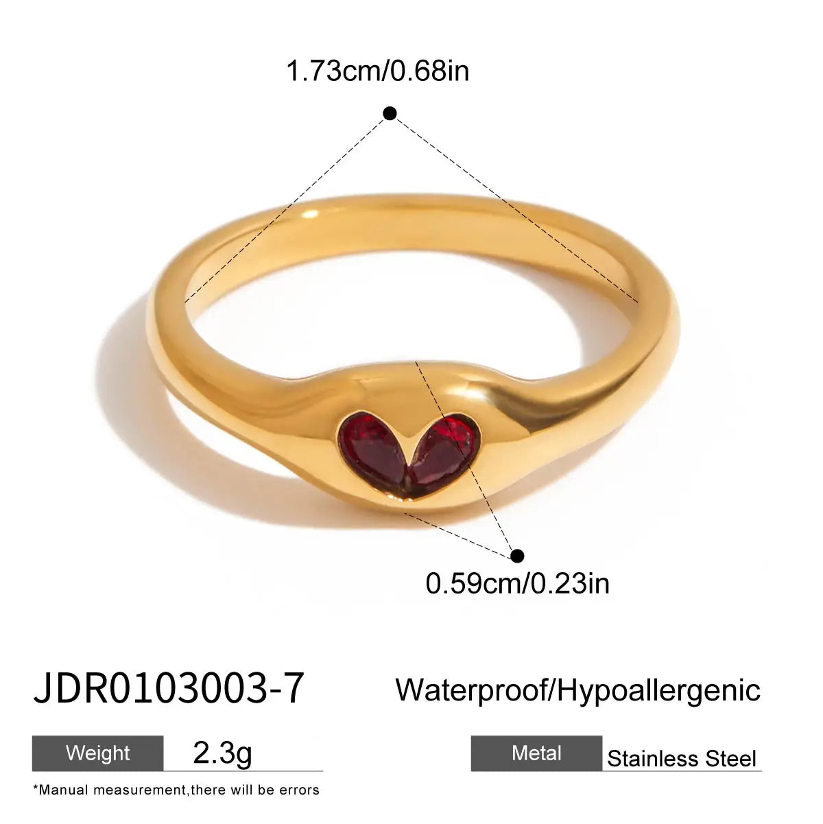 Anillo Apple Leaf Love Core | Dorado