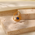 Anillos Minimalista Medio Sol | Dorado