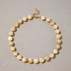 Collares Resina Marmoleada Vintage | Dorado
