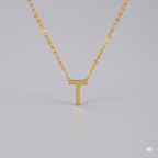 Collar Letra T | Dorado