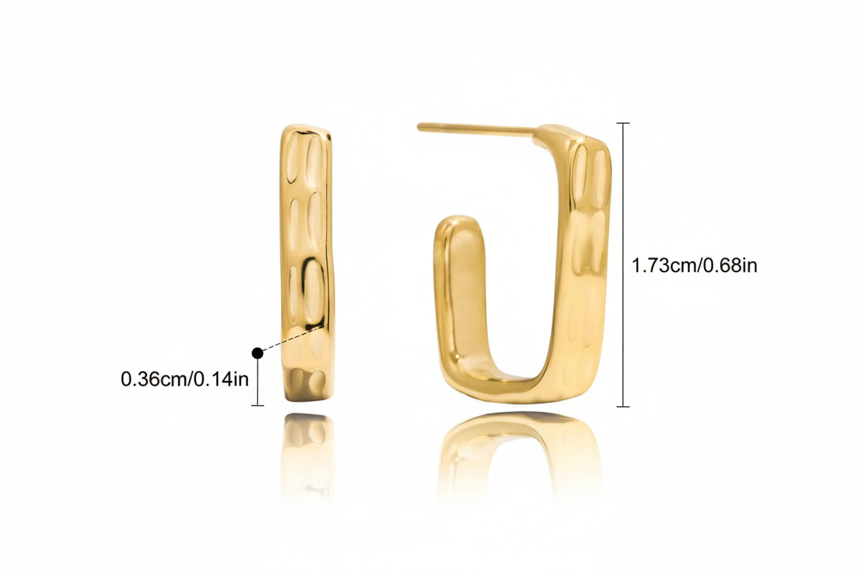 Zarcillos Chunkys Clasicos | Dorado y Plateado
