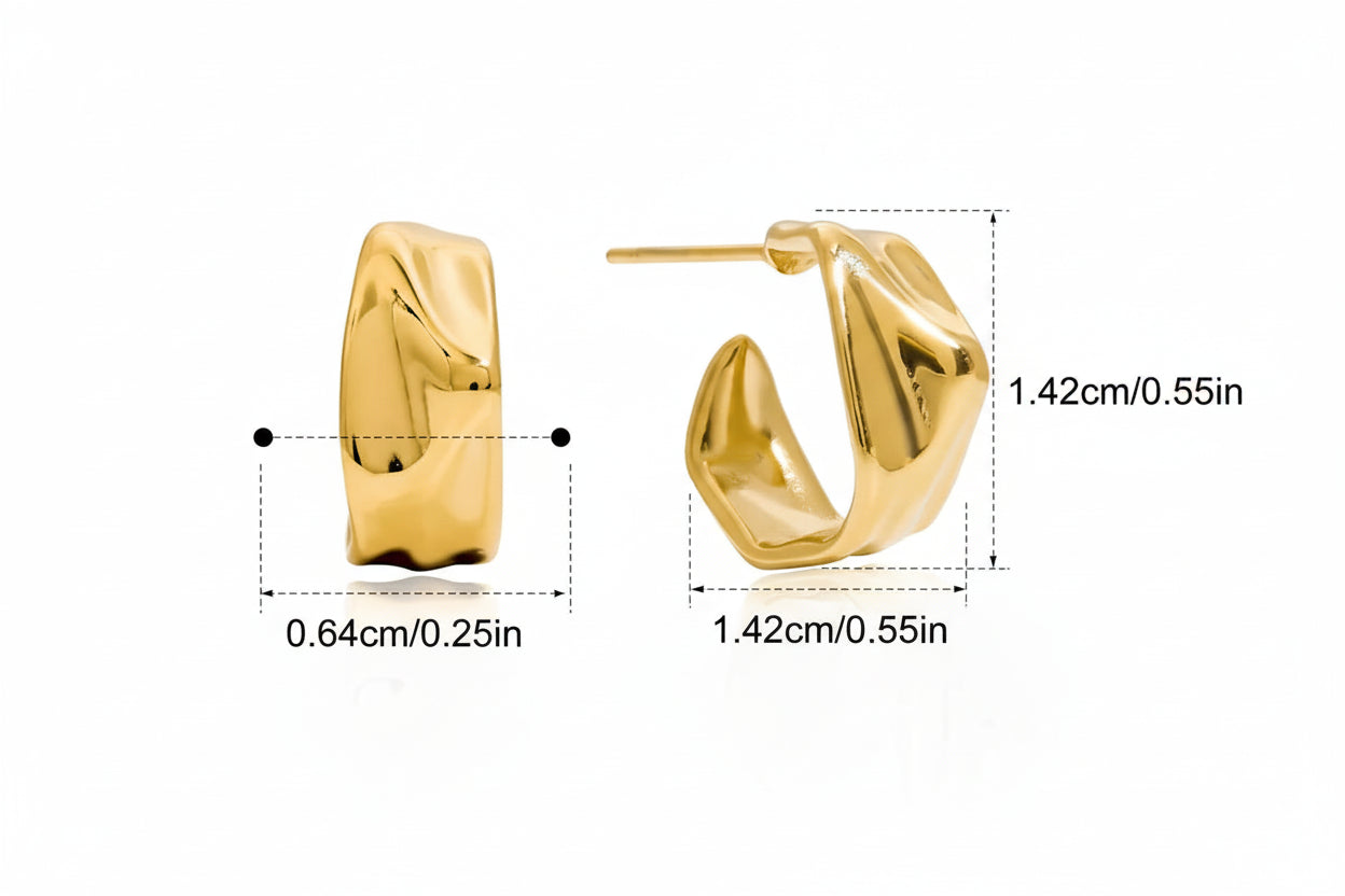 Zarcillos Chunkys Clasicos | Dorado y Plateado