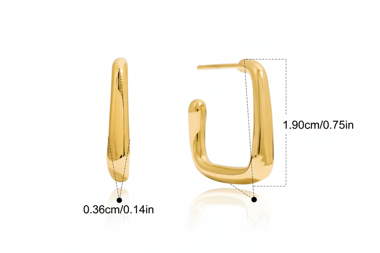 Zarcillos Chunkys Clasicos | Dorado y Plateado