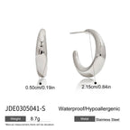 Zarcillos Tipo C | Dorado y Plateado