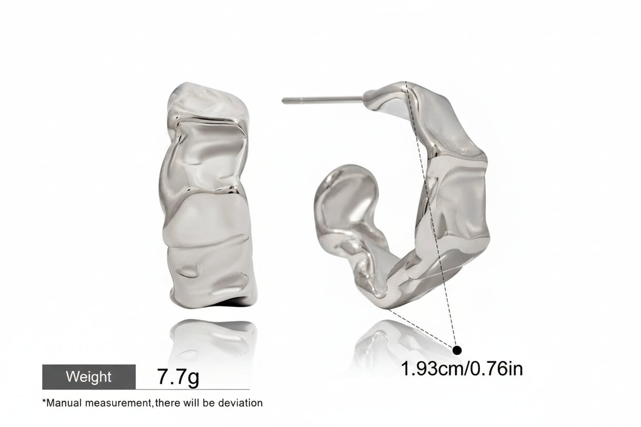 Zarcillos Chunkys Clasicos | Dorado y Plateado