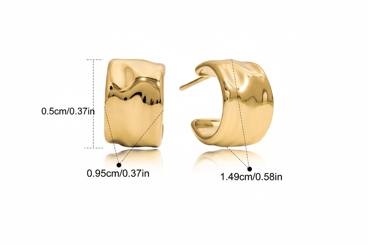 Zarcillos Chunkys Clasicos | Dorado y Plateado