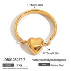 Anillos Banda Corazon Movible | Dorado y Plateado