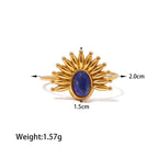 Anillos Minimalista Medio Sol | Dorado
