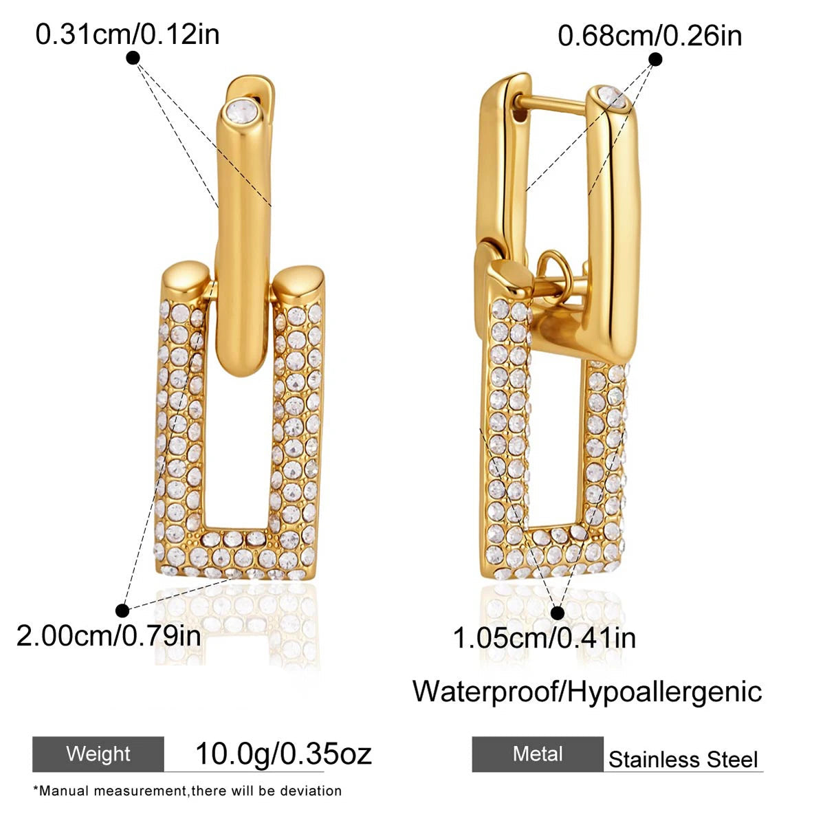 Argolla Doble Lujo Brillante | Dorado
