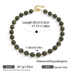 Collares Resina Marmoleada Vintage | Dorado